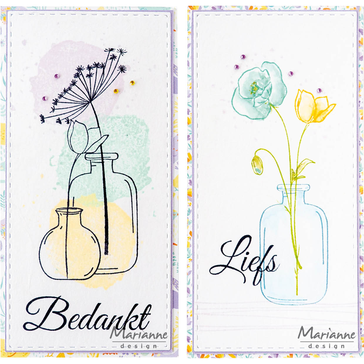 Marianne Design Clear Stamp - Silhouette Art - Freesia