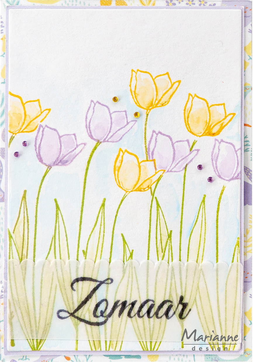 Marianne Design Clear Stamp - Silhouette Art - Tulip