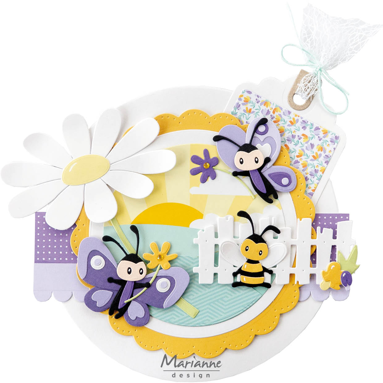 Marianne Design A4 Cutting Sheet - Eline's Early Spring Backgrounds