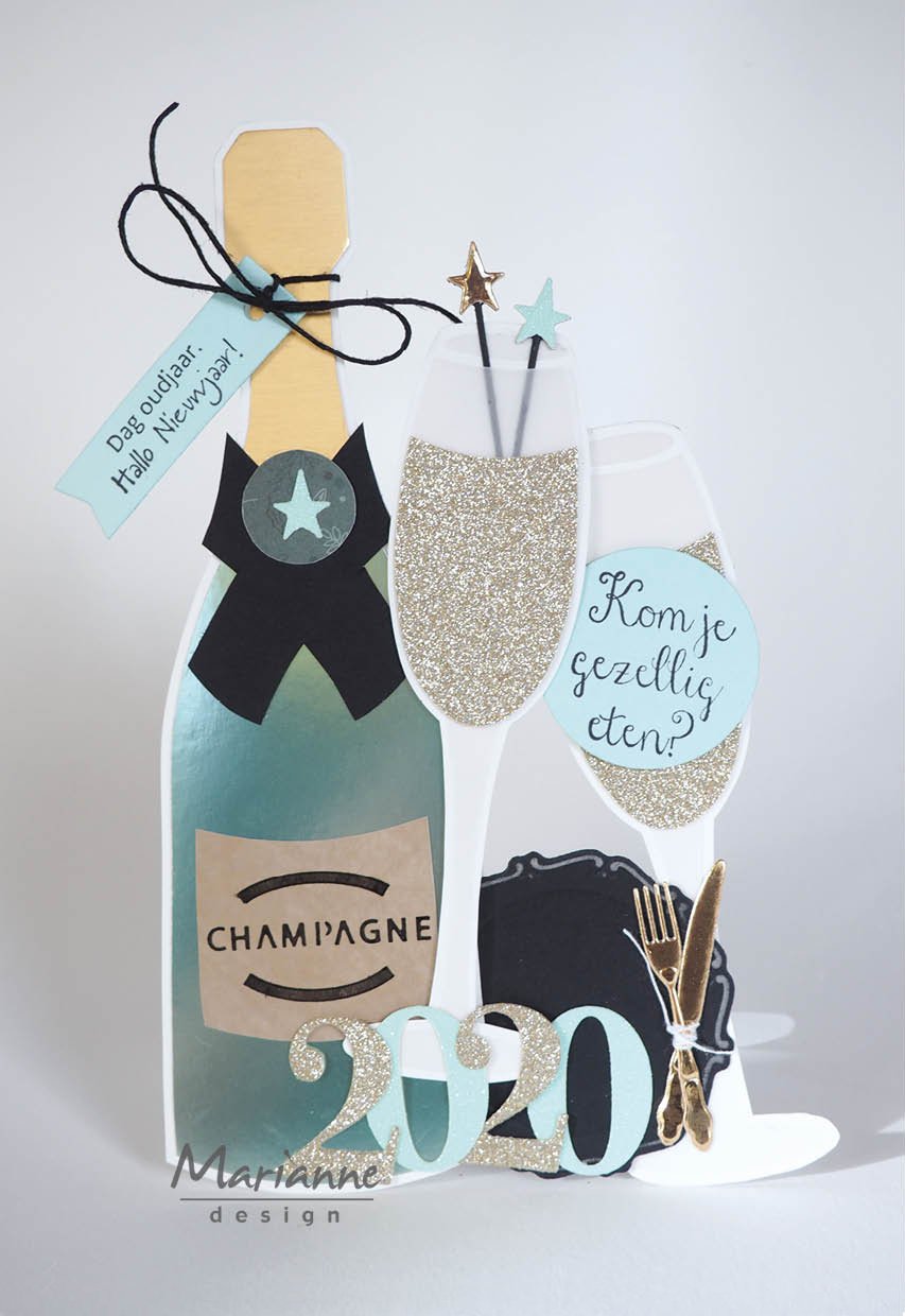 Craft Stencil Champagne by Marleen