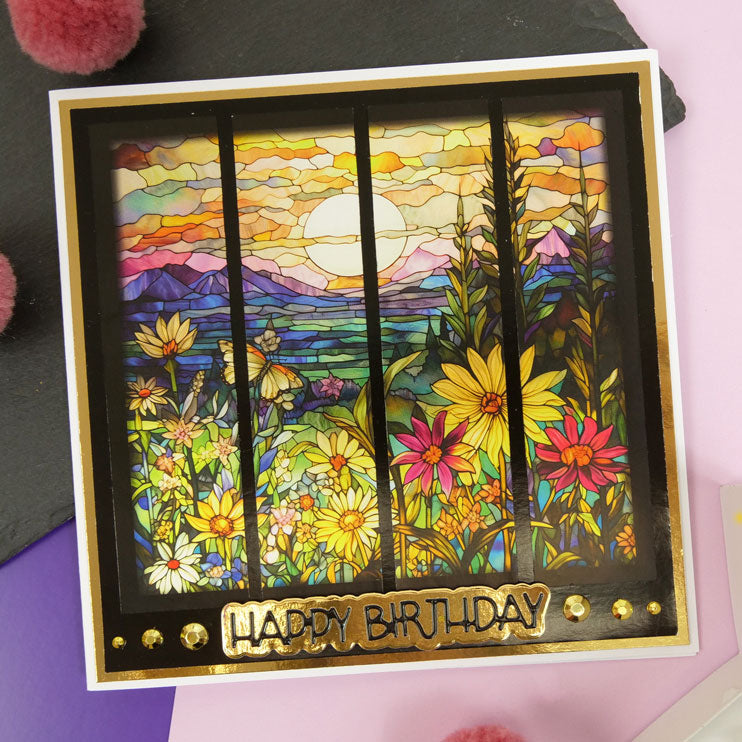 The Square Little Book Of Stained Glass Florals