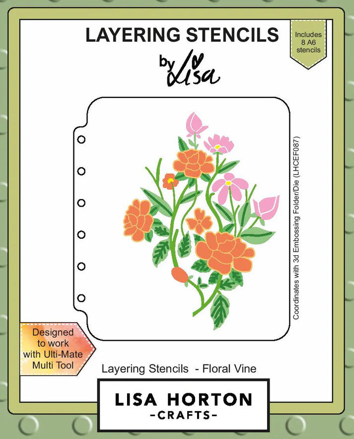 Floral Vine DL Layering Stencils