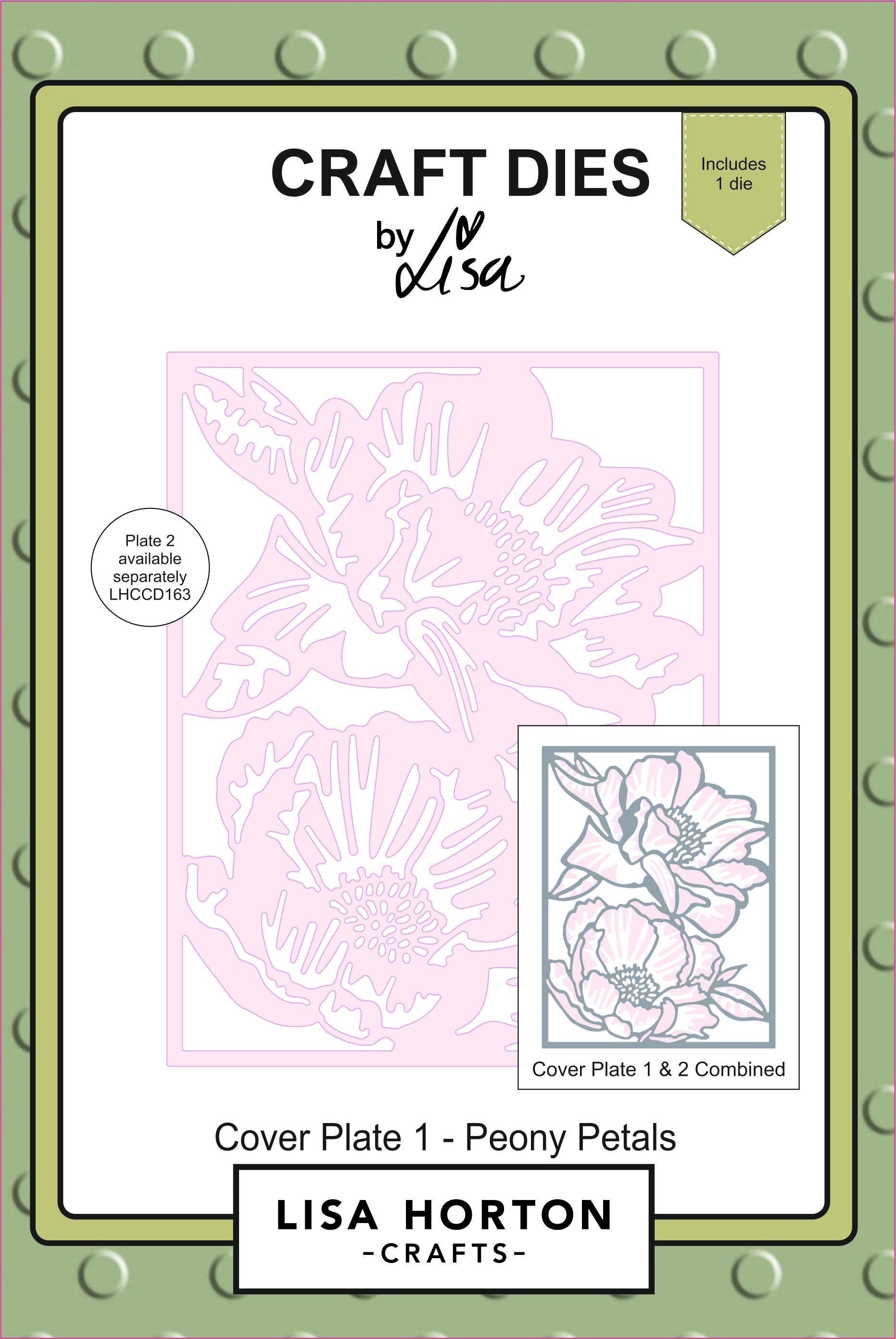 Cover Plate 1 - Peony Petals Die Set