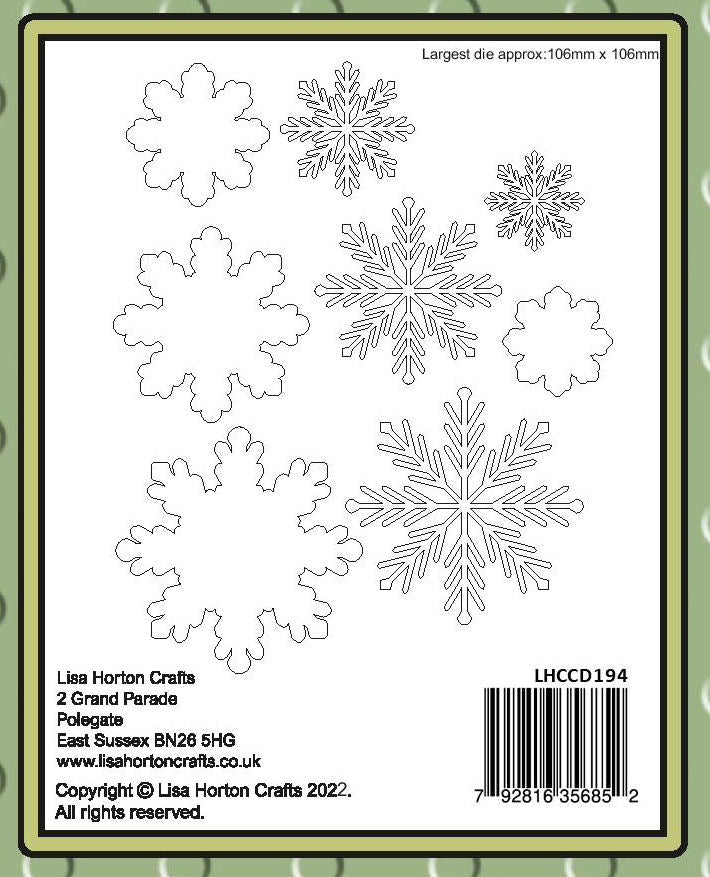 Lisa Horton Die Set - Layered Snowflakes