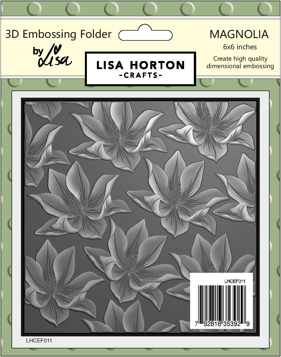 Magnolia 6x6 3D Embossing Folder