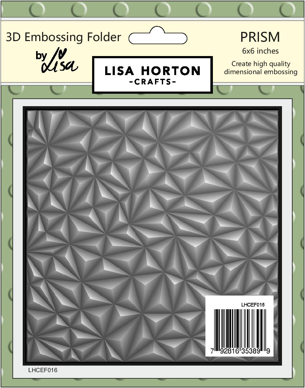 Prism 6x6 3D Embossing Folder