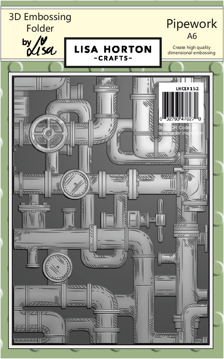 Pipework A6 3D Embossing Folder