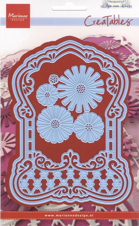 Marianne Design: Creatables Dies - Anja's Label Frame & Flowers