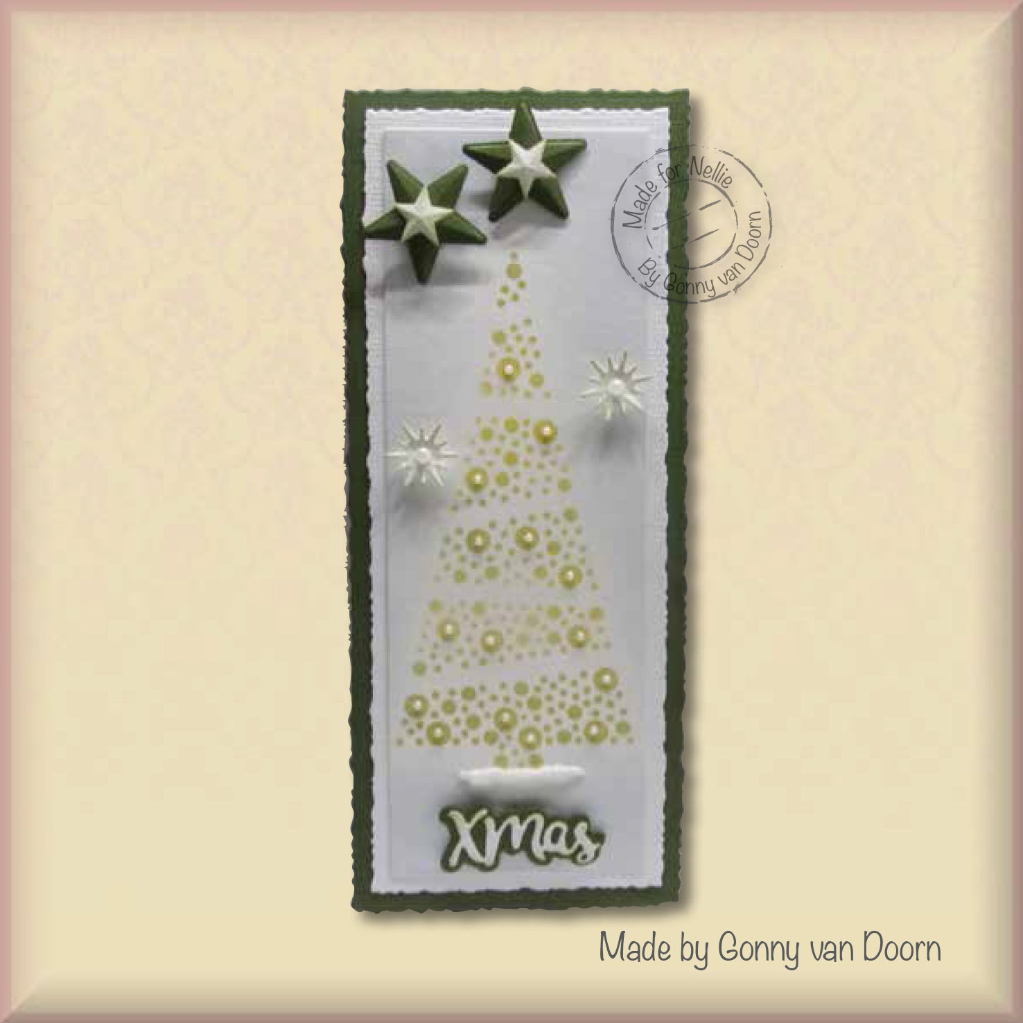 Nellie's Choice Mixed Media Stencil - Slim Line - Christmas Tree