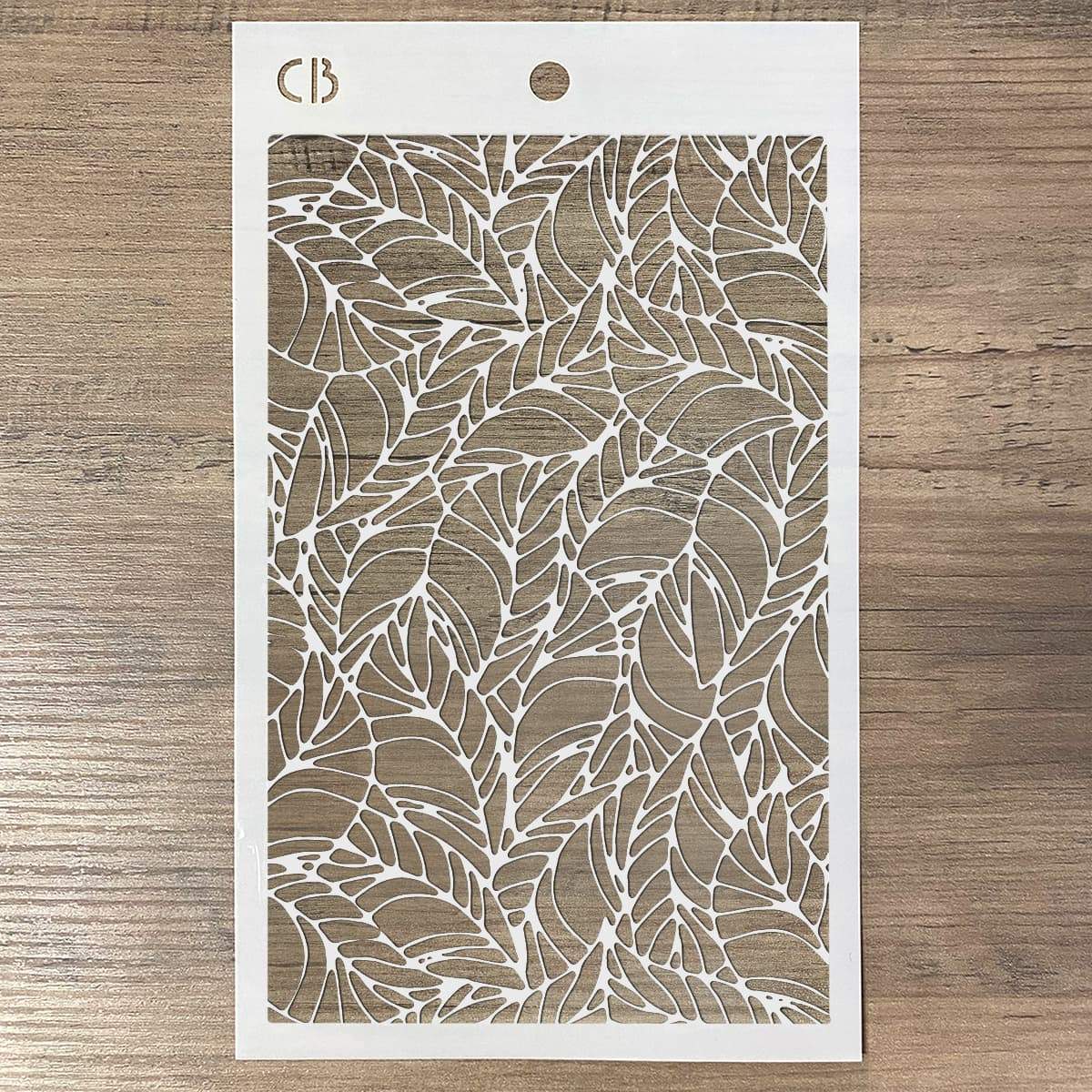 Ciao Bella Texture Stencil 5"x8" Wavy Leaves