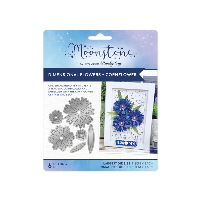 Moonstone Dies - Dimensional Flowers - Cornflower