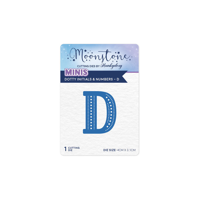 Moonstone Dies - Dotty Initials & Numbers - D