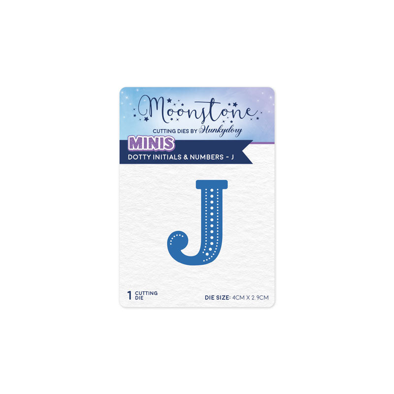 Moonstone Dies - Dotty Initials & Numbers - J