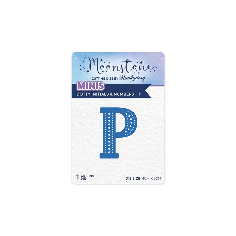 Moonstone Dies - Dotty Initials & Numbers - P