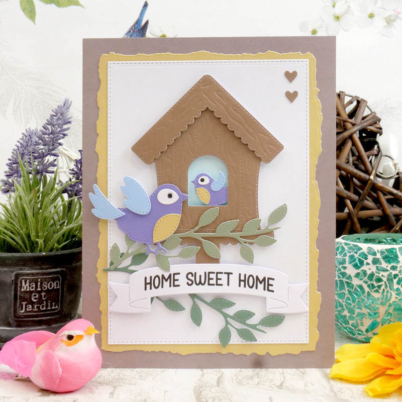 Moonstone Dies - Sweet & Stitched Birdhouse