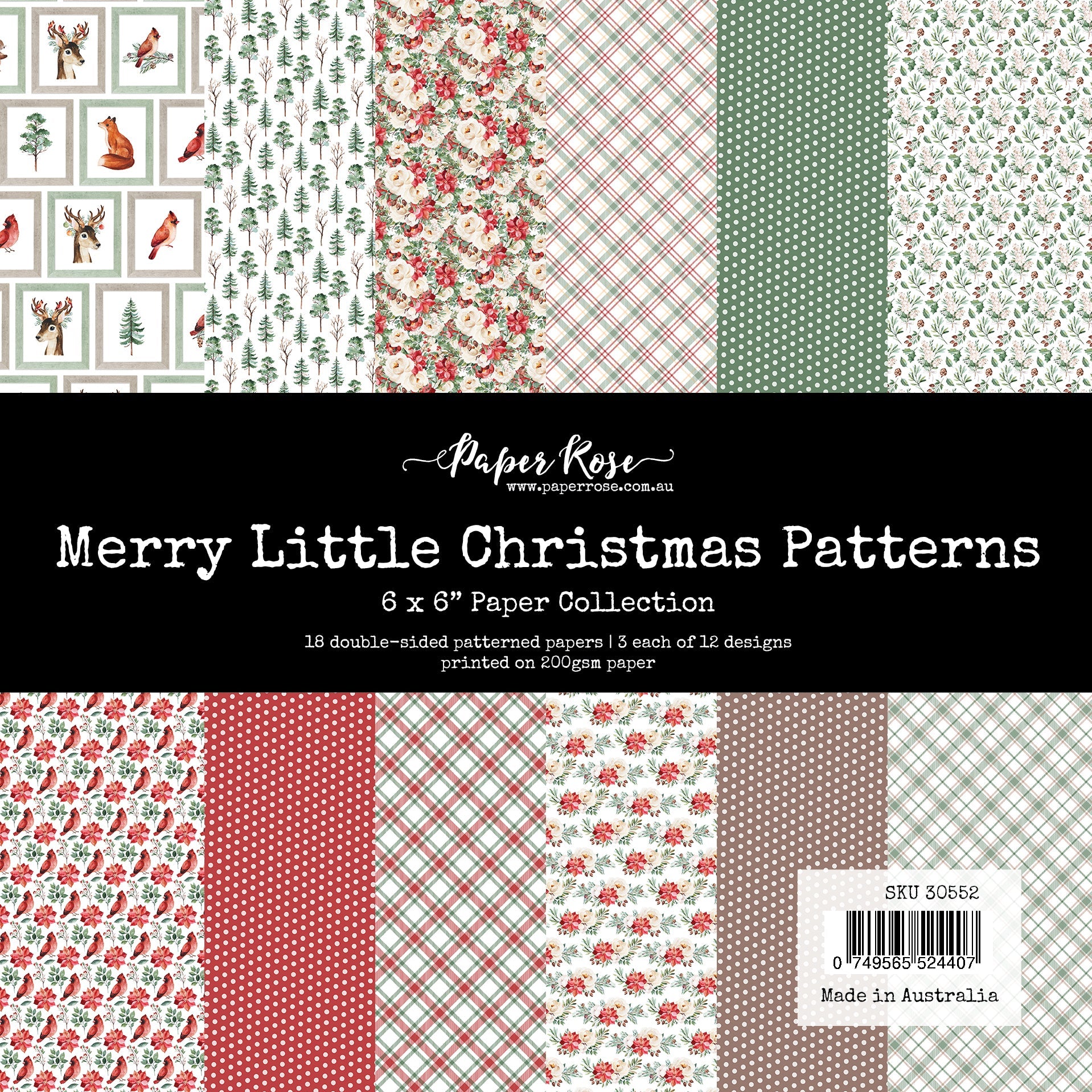 Merry Little Christmas Patterns 6x6 Paper Collection 30552