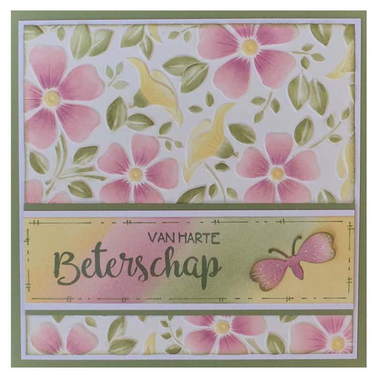 Nellie's Choice 6 x 6 3D Embossing Folder Flowers 3