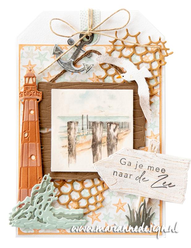 Marianne Design A4 Cutting Sheet - Mattie's Mini's - Beach