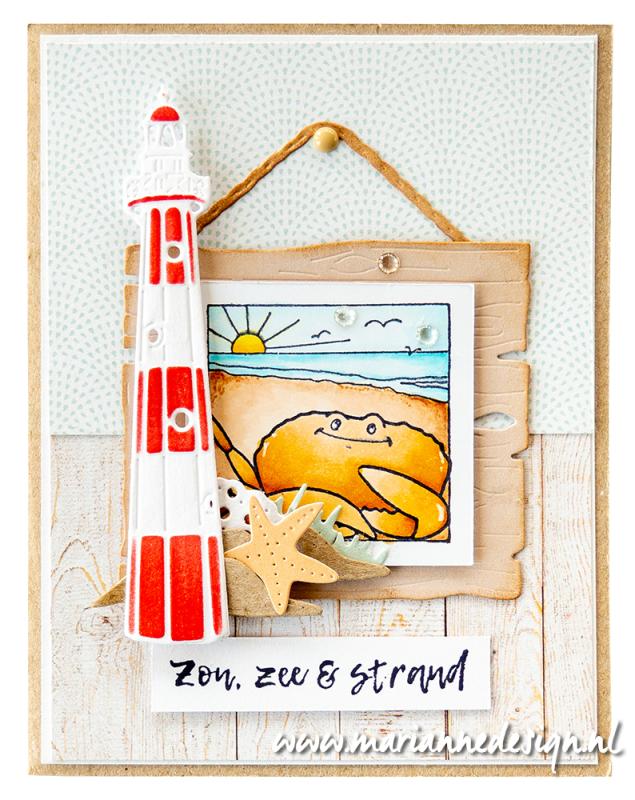 Marianne Design Clear Stamp - Hetty's Peek-A-Boo Beach