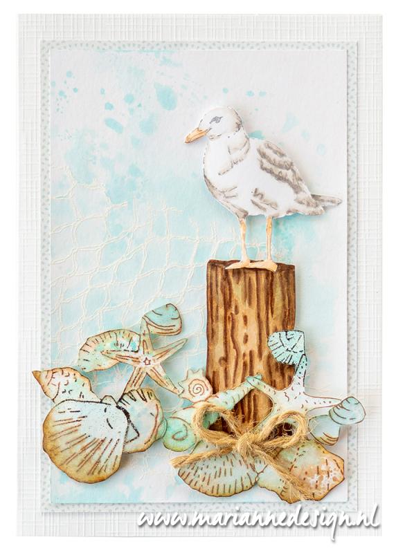 Marianne Design Clear Stamp - Tiny's Art - Fishnet