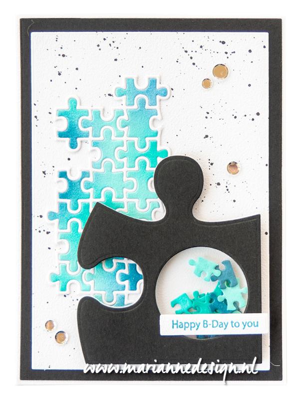 Marianne Design Craftables Die - Art Texture Puzzle