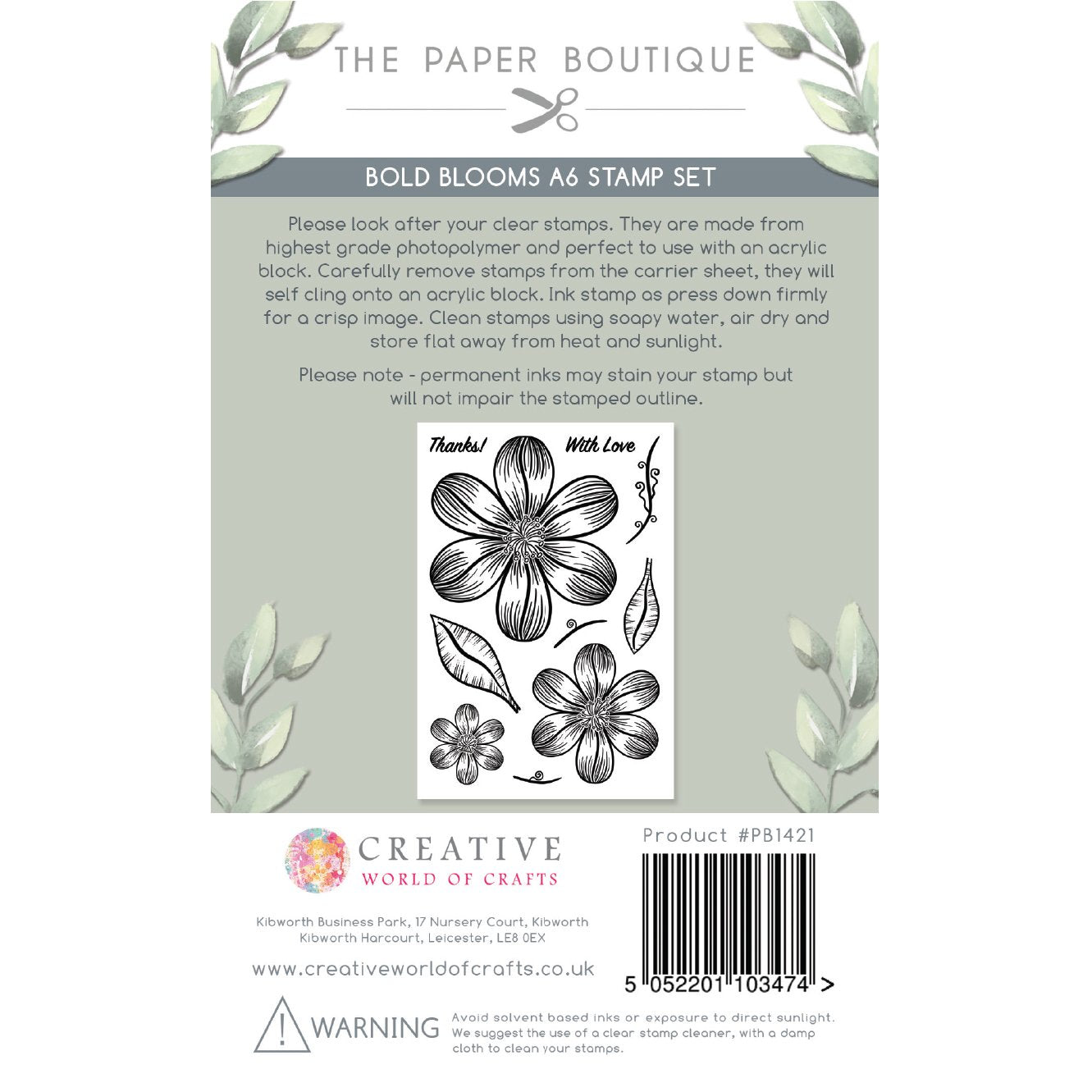 Bold Blooms A6 Stamp Set