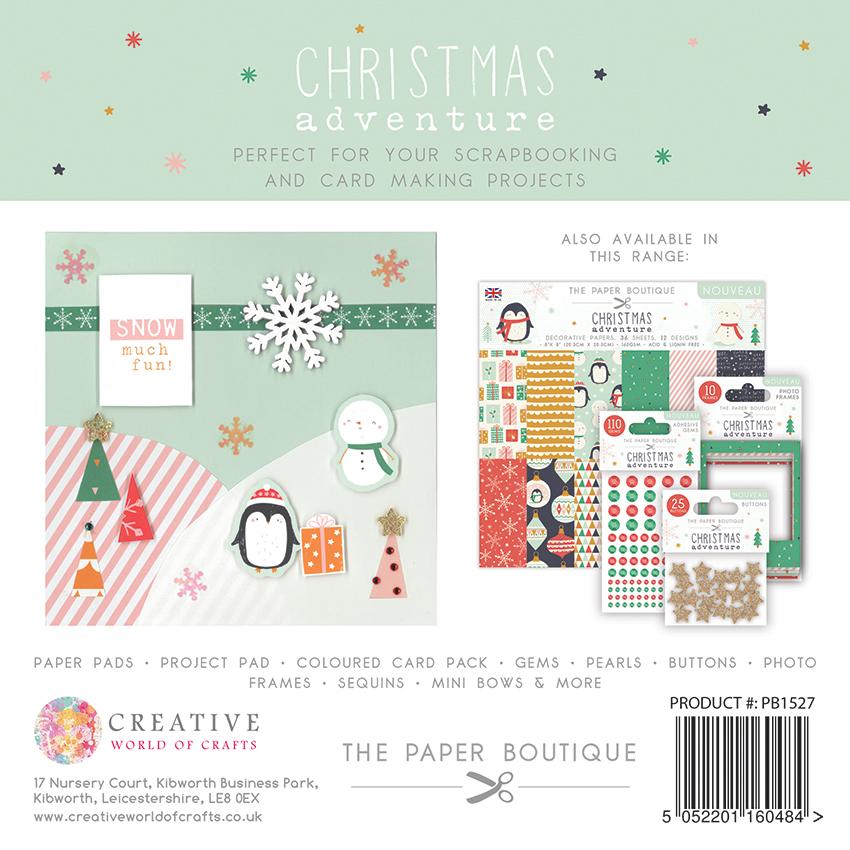 The Paper Boutique Christmas Adventure 8x8 Colour Card Pack