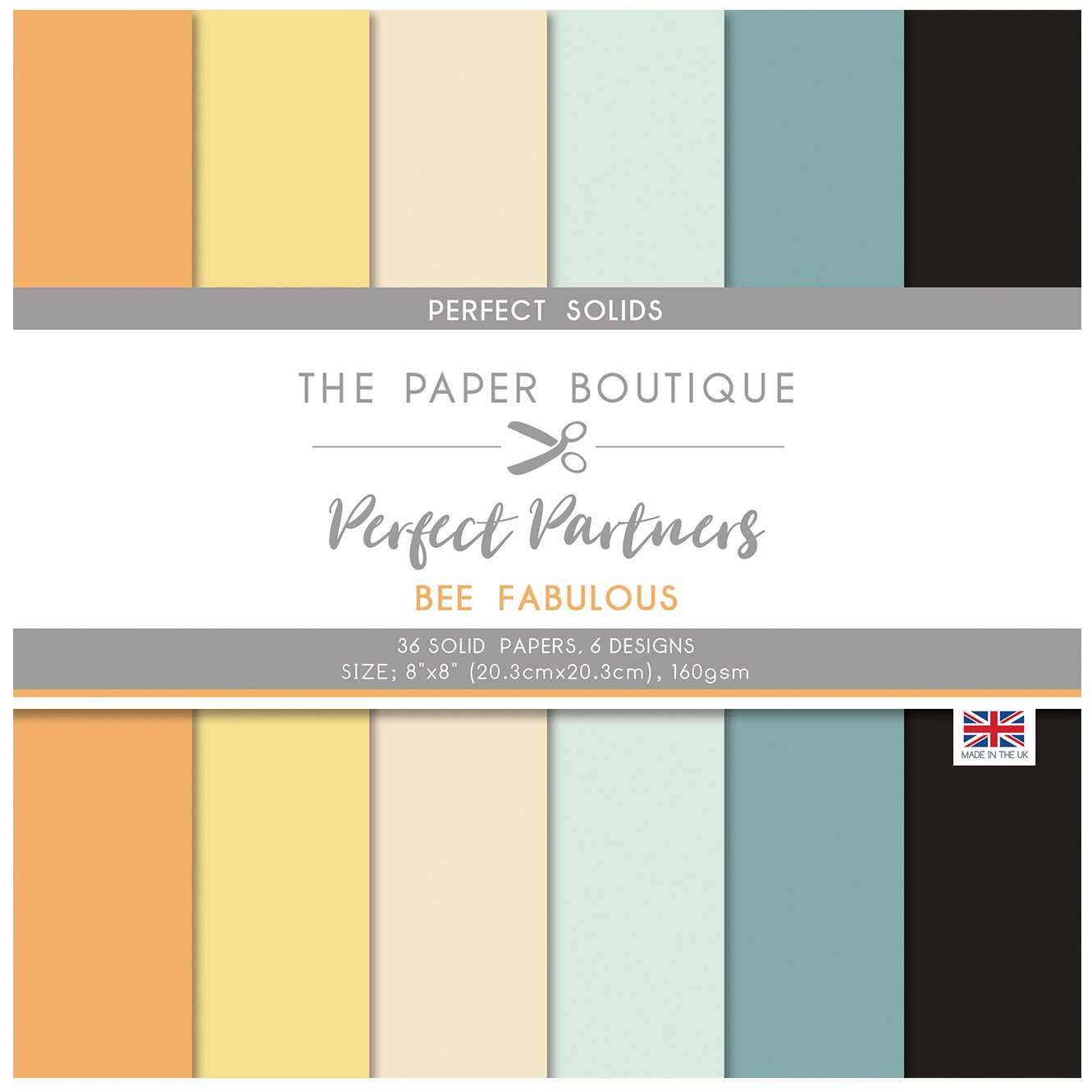 The Paper Boutique Perfect Partners - Bee Fabulous 8x8 Solids