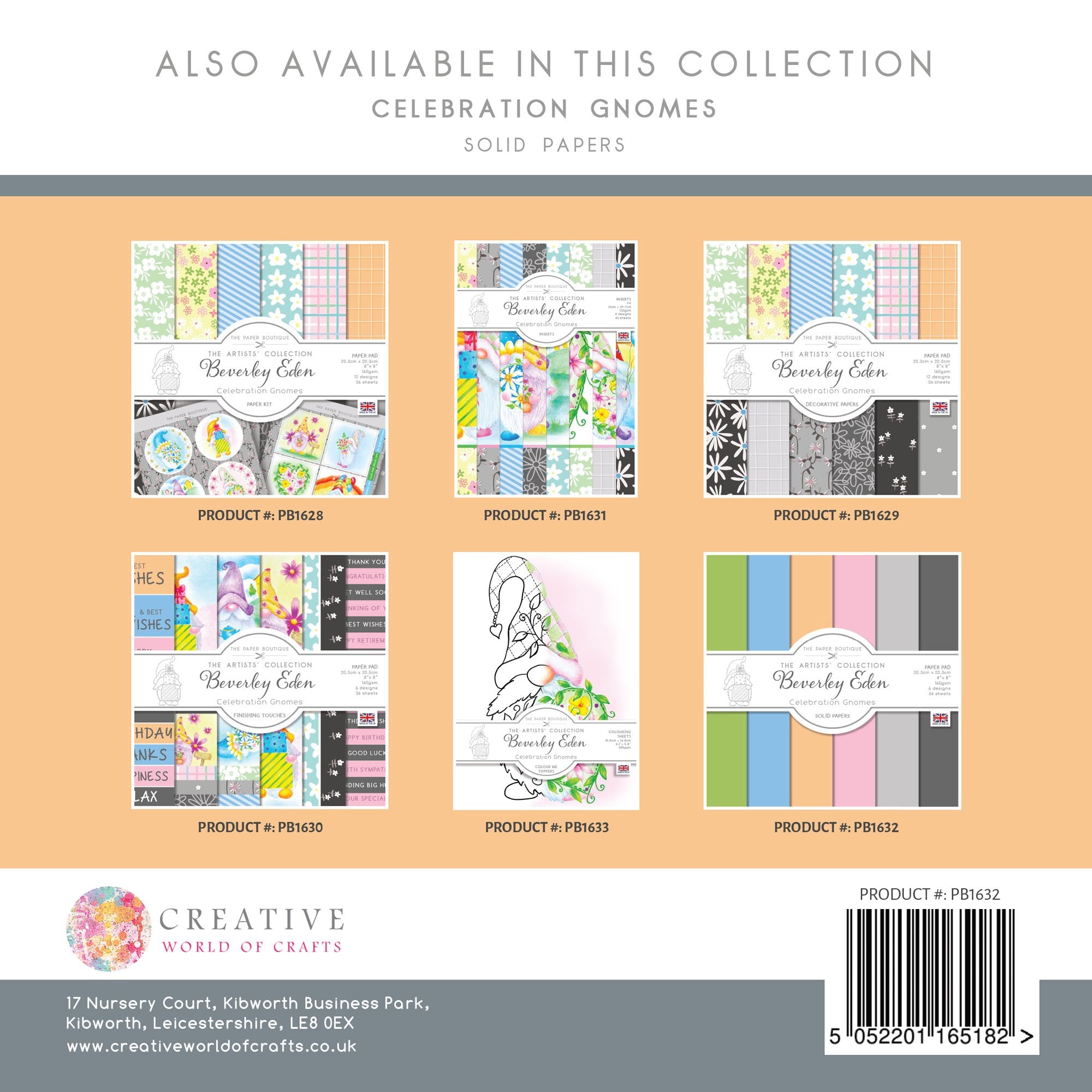 The Paper Boutique Celebration Gnomes Colour Card Collection