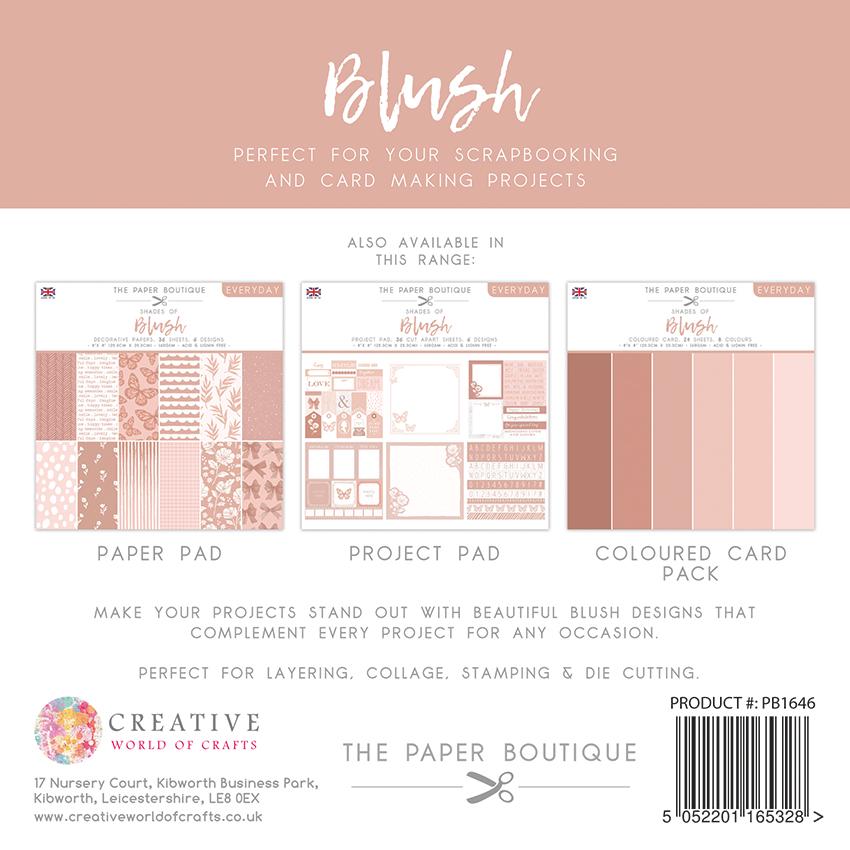 The Paper Boutique Everyday - Shades Of - Blush 8 in x 8 in Project Pad