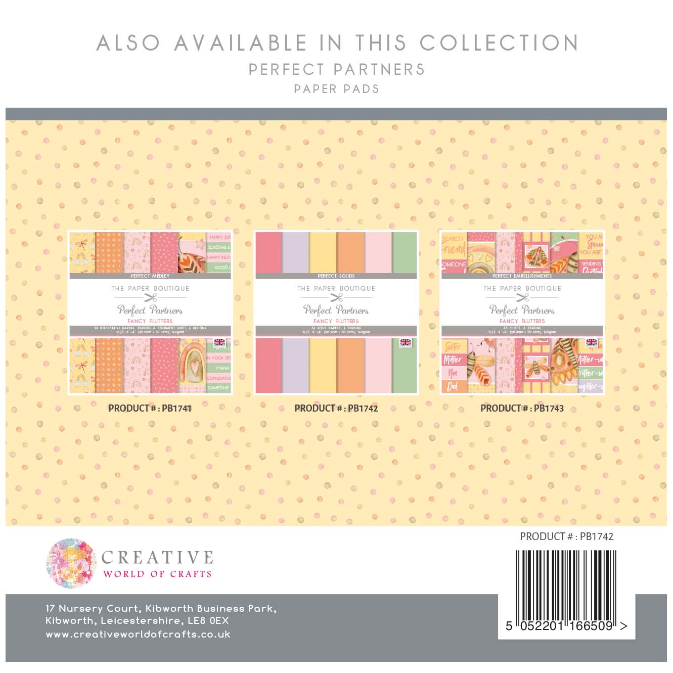 The Paper Boutique Perfect Partners - Fancy Flutters 8 in x 8 in Colours