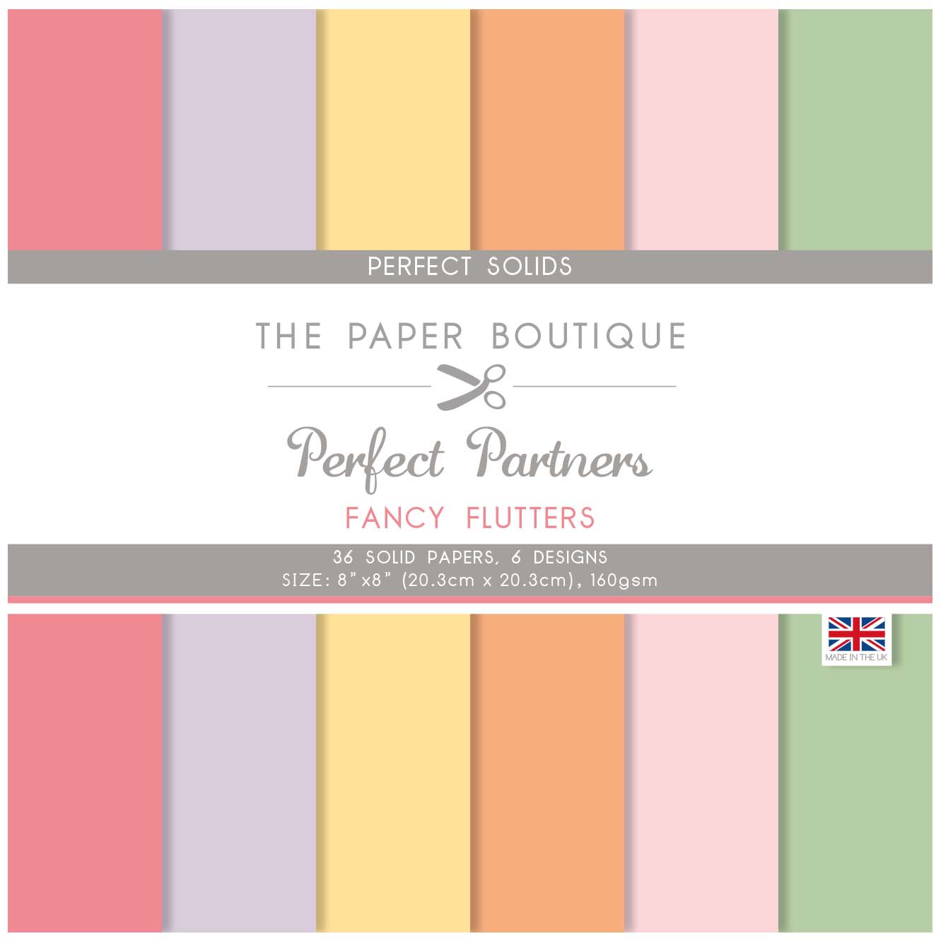 The Paper Boutique Perfect Partners - Fancy Flutters 8 in x 8 in Colours