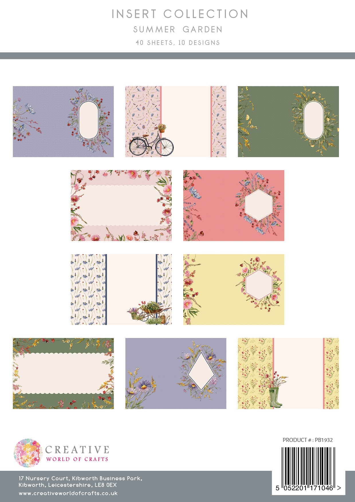 The Paper Boutique Summer Garden Insert Collection