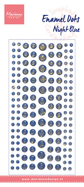 Marianne Design Enamel Dots - Night Blue Glitter