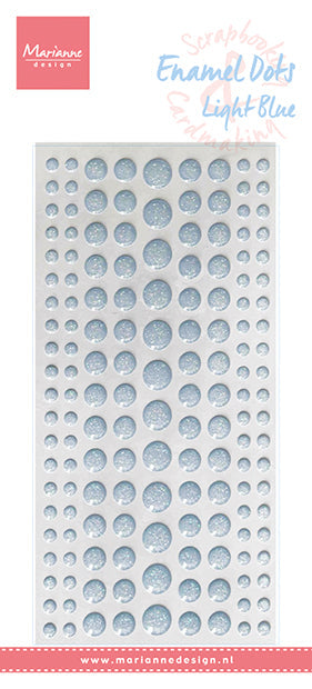 Marianne Design Enamel Dots - Light Blue Glitter