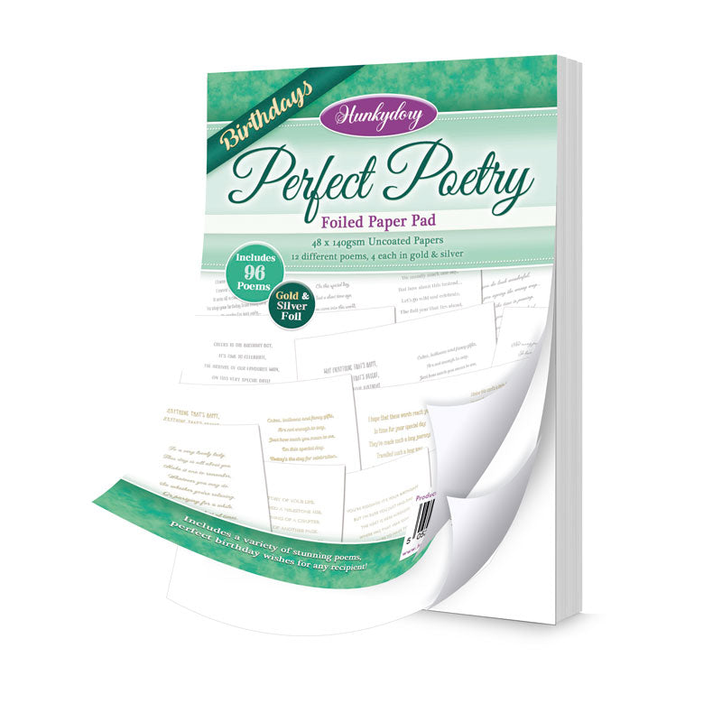 Perfect Verses Foiled Paper Pad - Birthdays