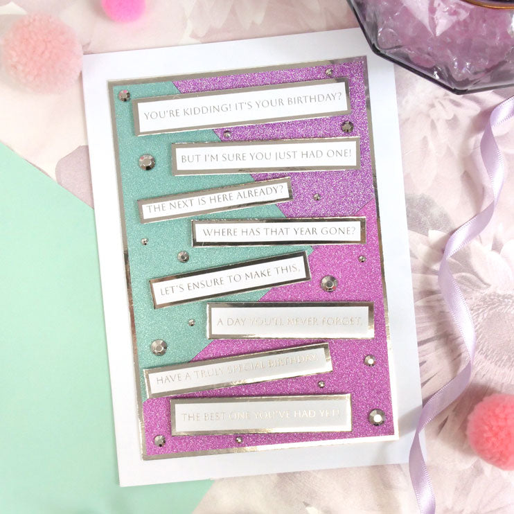 Perfect Verses Foiled Paper Pad - Birthdays