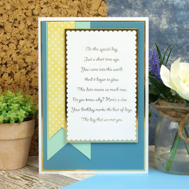 Perfect Verses Foiled Paper Pad - Birthdays