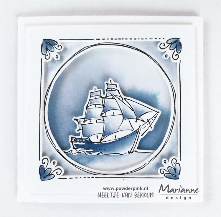 Marianne Design Powder Pink - Sailboat