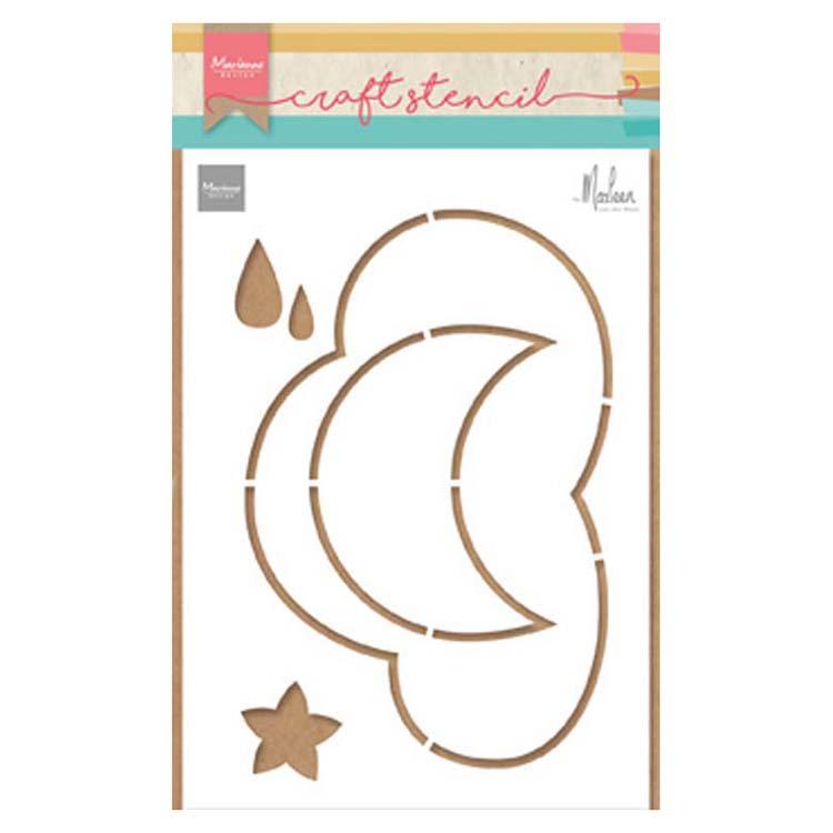 Marianne Design Craft Stencil: Cloud by Marleen