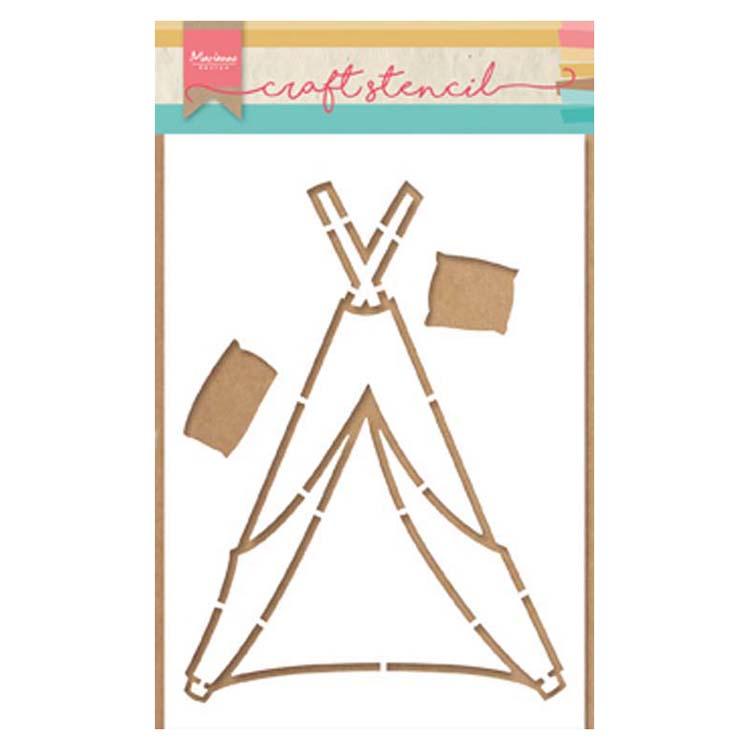 Marianne Design Craft Stencil: Tipi by Marleen