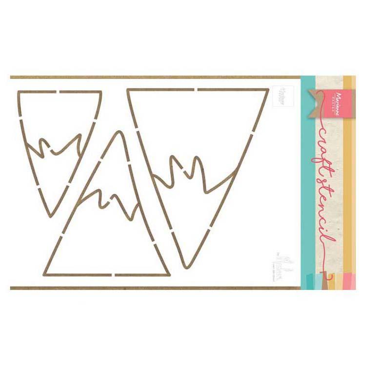 Marianne Design Craft Stencil Mountains By Marleen