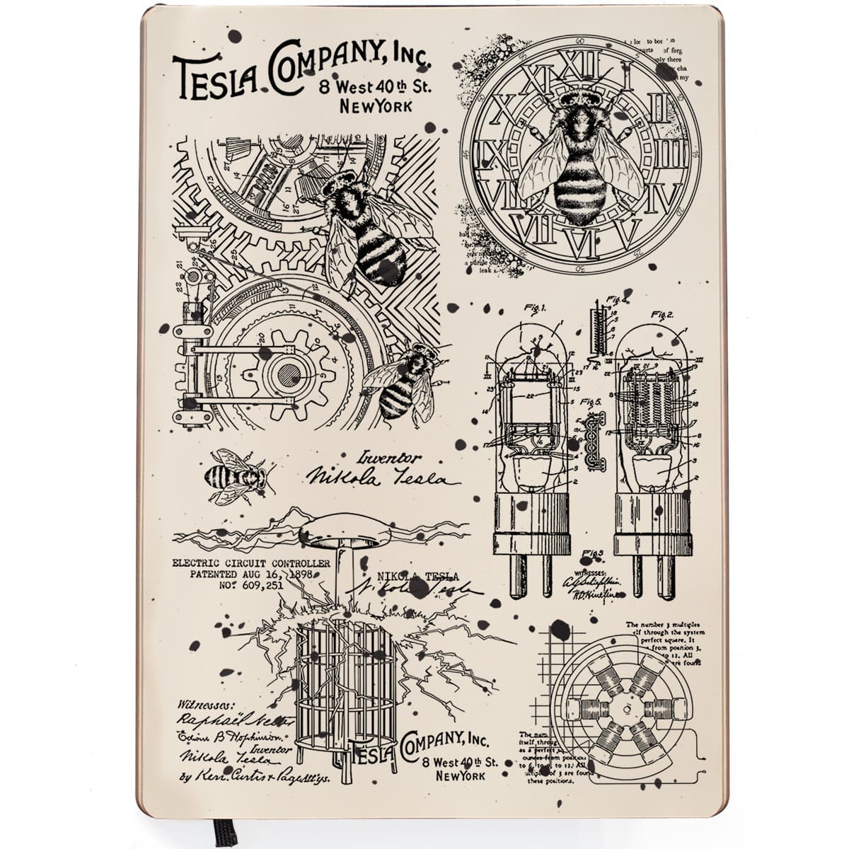 Ciao Bella Clear Stamp Set 6x8 Tesla Company