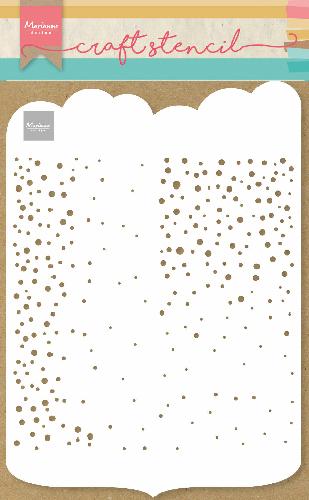 Craft Stencil Slimline Dots - A4