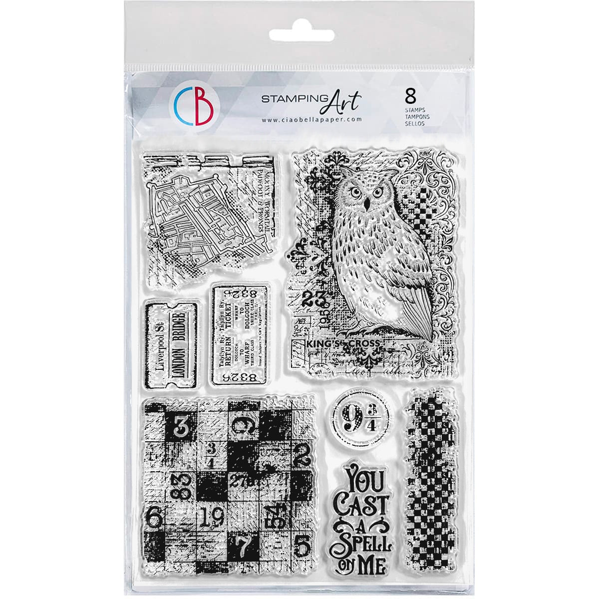 Clear Stamp Set 6"x8" Magic Spell