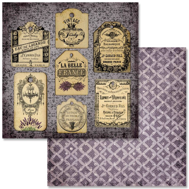 Vintage LavenderScrapbook Set - 12" x 12"