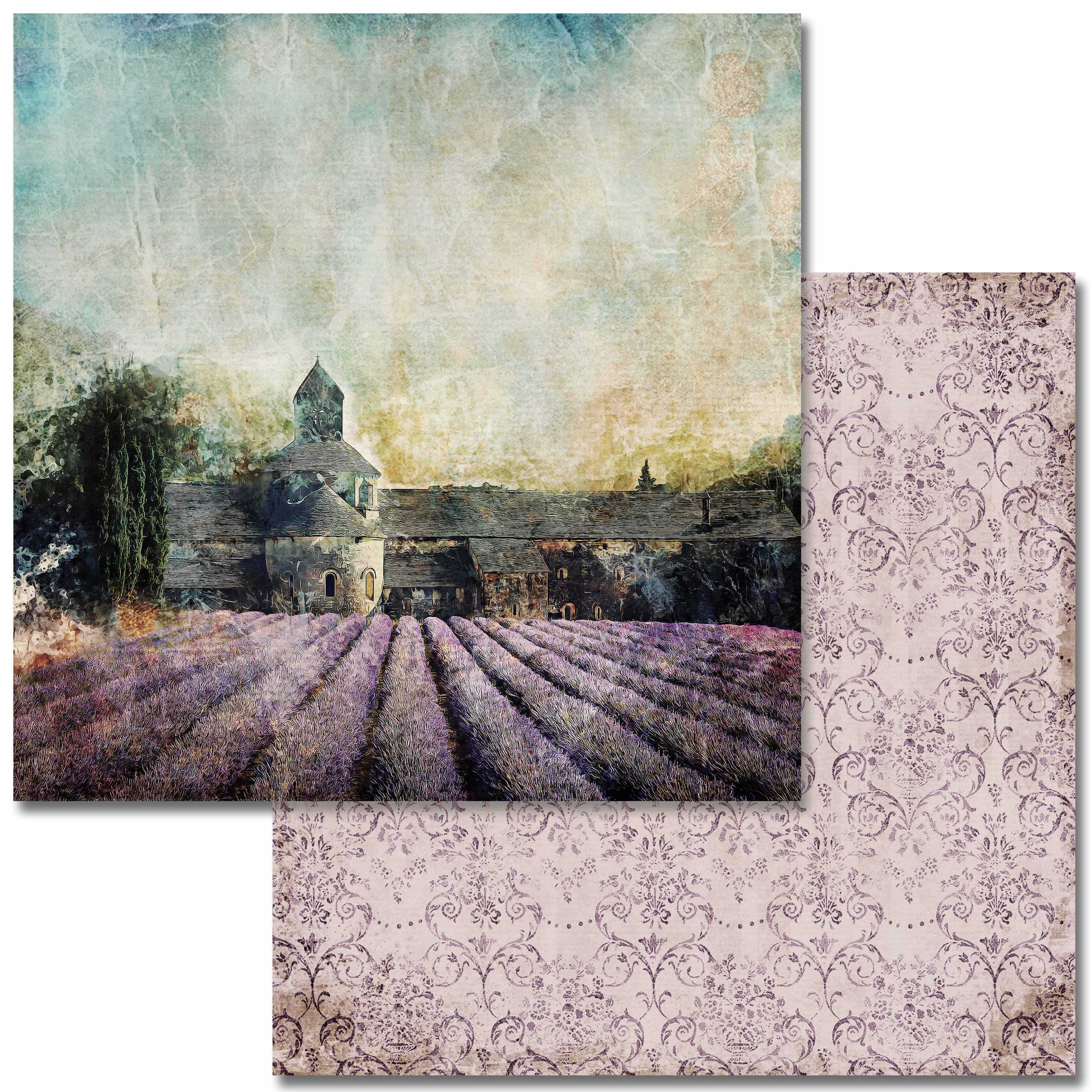 Vintage LavenderScrapbook Set - 12" x 12"
