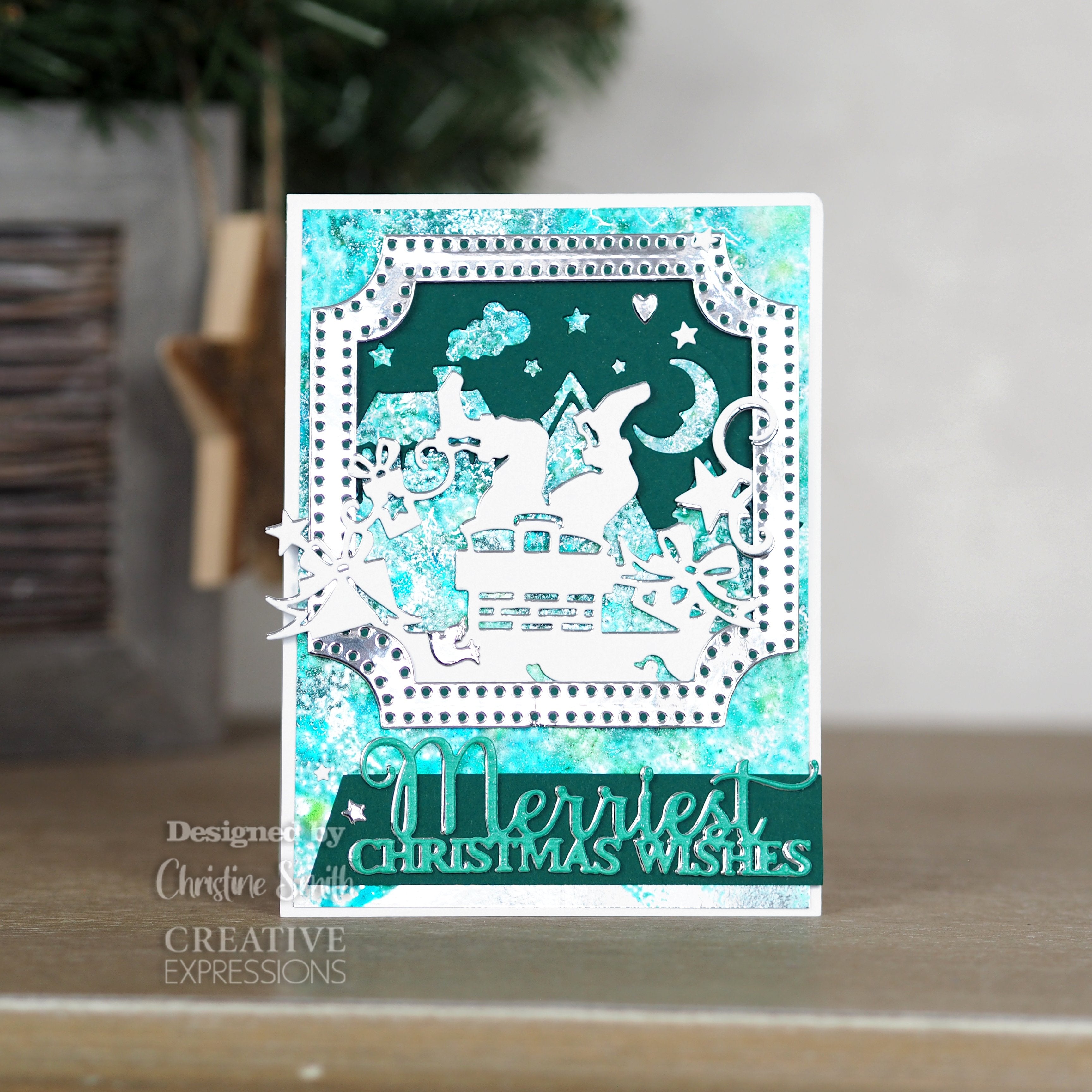 Creative Expressions Paper Cuts Look Out Santa's About Double Edger Craft Die