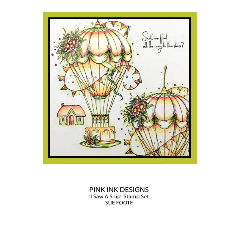 Pink Ink Designs I Saw A Ship... 6 in x 8 in Clear Stamp Set