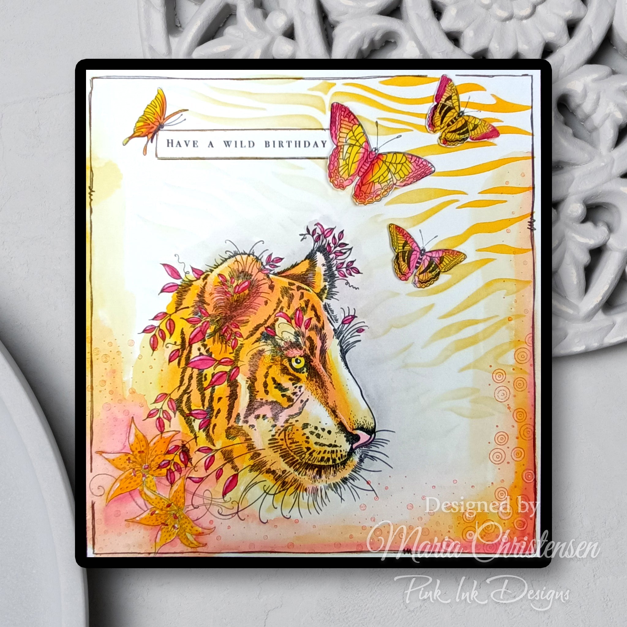 Pink Ink Designs Sher Khan 6 in x 8 in Clear Stamp Set